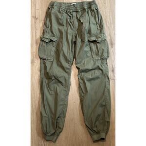 FRADI Men's Smooth Fit Pants The Jogger Italy Olive Green Cargo Pants - Size 34